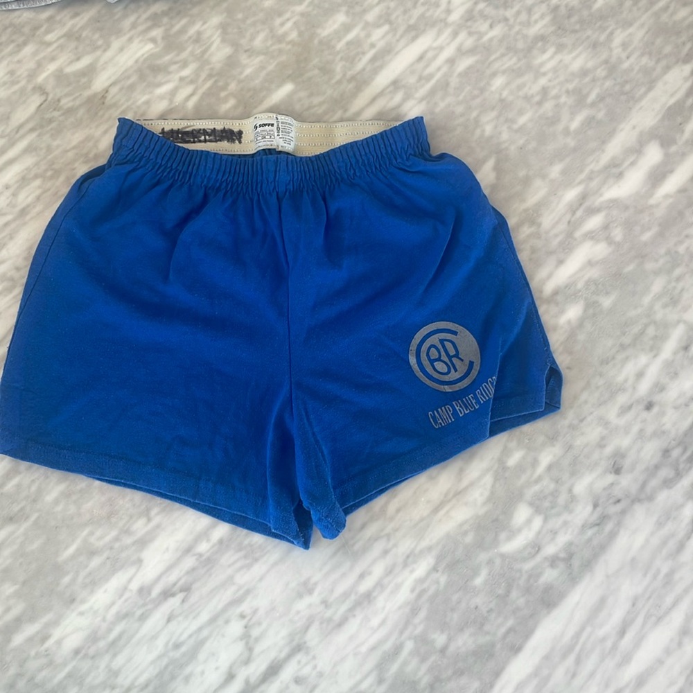 Soffe Blue Athletic Shorts Lightweight Elastic Comfort